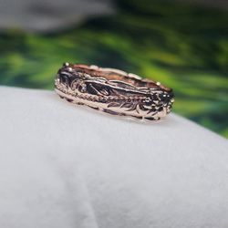 Rose Gold Tone Hawaiian Style Ring