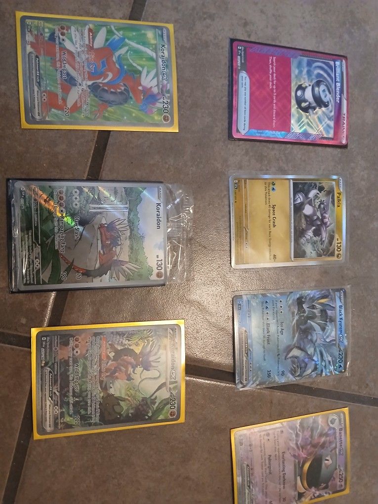 Pokémon Raw Cards From Different Sets But All Personally Pulled By Myself All For Sell And Open To Offers