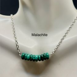Malachite Genuine Stone Necklace