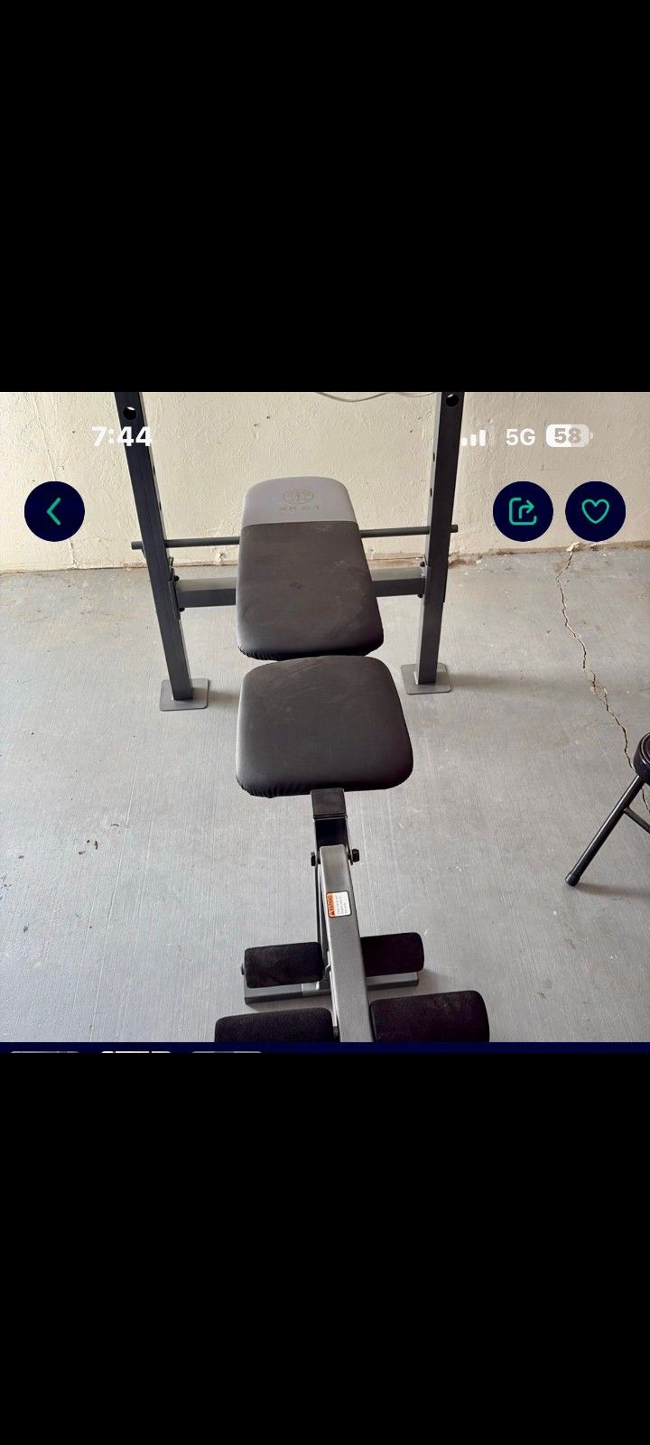 Weight Bench And Weights