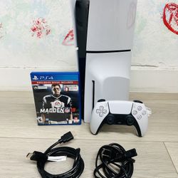 PlayStation 5 Slim - 1 TB Disc Version , Bonus 1 Game Madden 18 ( Used Very New )