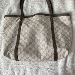 Micro GG Shoulder Tote Bag Leather