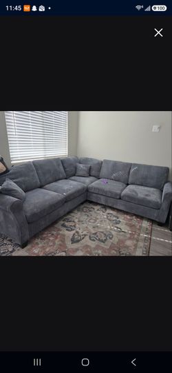 Grey sectional