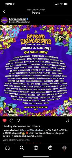 Beyond Wonderland Passes Experience Plus