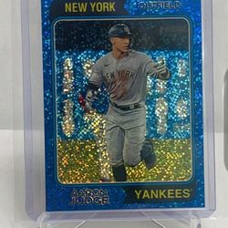 Aaron Judge 2023 Topps Heritage Blue Sparkle Chrome #152 New York Yankees 🔥🔥🔥