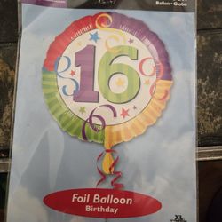 16th Birthday Foil Balloon 