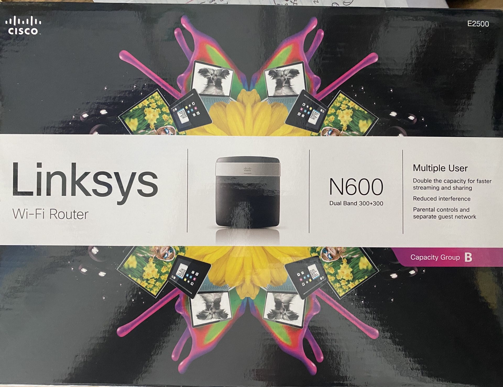 Linksys WiFi Router E2500 N600 Dual Band