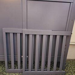 Baby Toddler Crib Grey Color