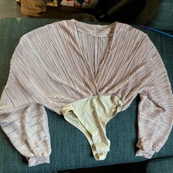 Rose Gold Bodysuit Top