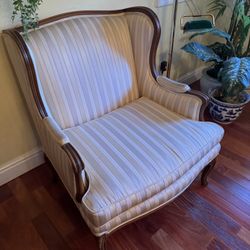 Wingback Chair + Ottoman