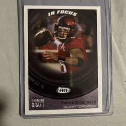 Patrick Mahomes Sage HIT Rookie In Focus