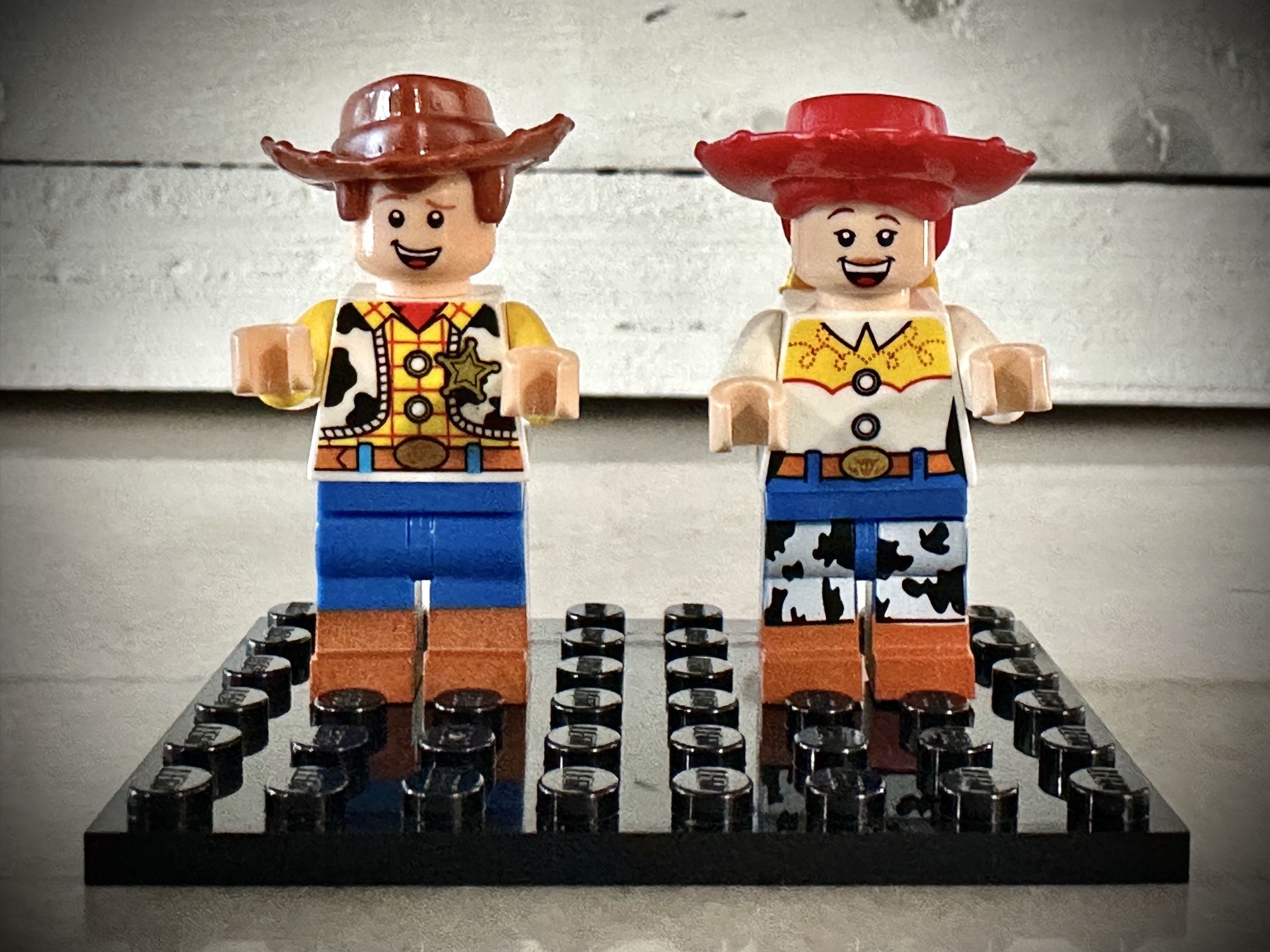 2 Lego Custom Toy Story Woody and Jessie Minifigures