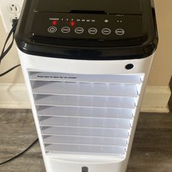 TEMEIKE Evaporative Air Cooler, Swamp Cooler Air Conditioner w/12H Timer for Auto-off, 6 Upgraded Ice Packs, 3-Speed Windowless AC, Smart Remote, Dual