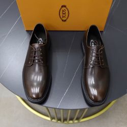 Tods Men’s Leather Shoes With Box 2026 New