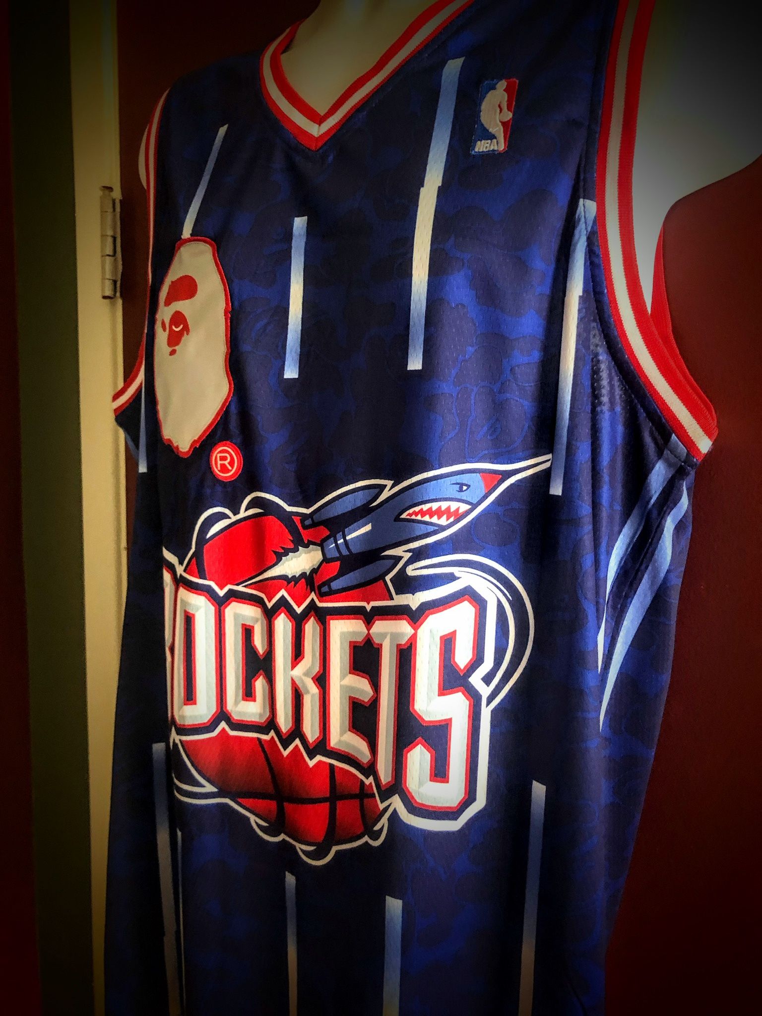 BAPE ROCKETS バスケットユニホーム バスケットボール A BATHING APE NBA ROCKETS ユニフォーム
