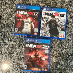 PS4 NBA 2K Games - ‘17,19,20 