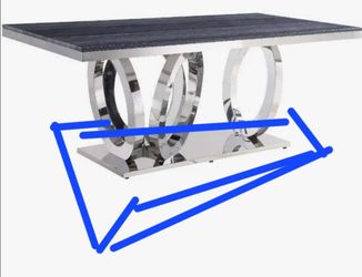 Table & 4 chairs darker top NEW