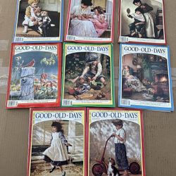 Lot of 8 Vintage Good Old Days Magazine 1(contact info removed) Issues