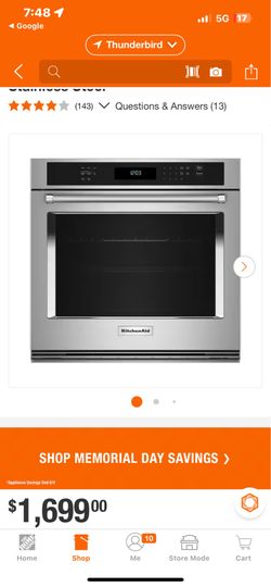 Kitchen Aid wall oven