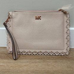 Michael Kors Pink Leather Clutch
