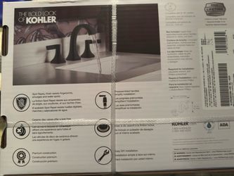 Kohler Riverly 8" Widespread Bathroom Faucet Matte Black