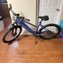 Schwinn Adult Marshall 27.5" Step Over Hybrid Electric Bike 19” Frame Blue