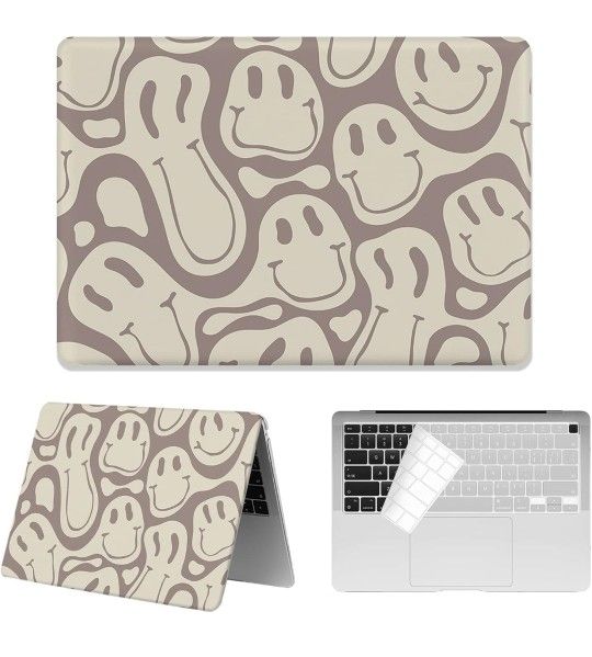 Watbro Compatible with MacBook Pro 13 inch Case 2020 2019 2018 Released M1 A2338/A2251/A2289/A2159/A1989/A1706/A1708, Retro 70's Modern Pattern case,