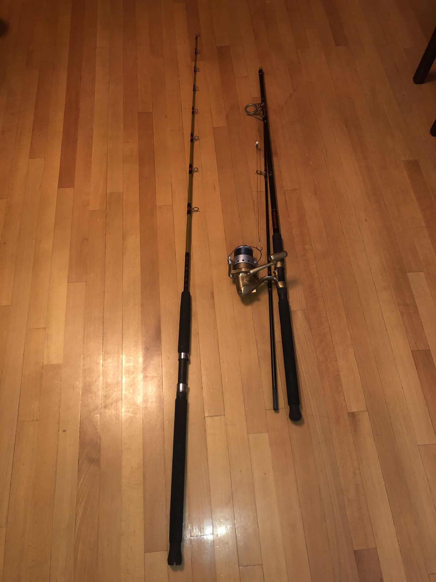 Two excellent condition fishing rod