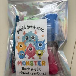 Make Your Own Monster Goodie Bags (10 Bags)