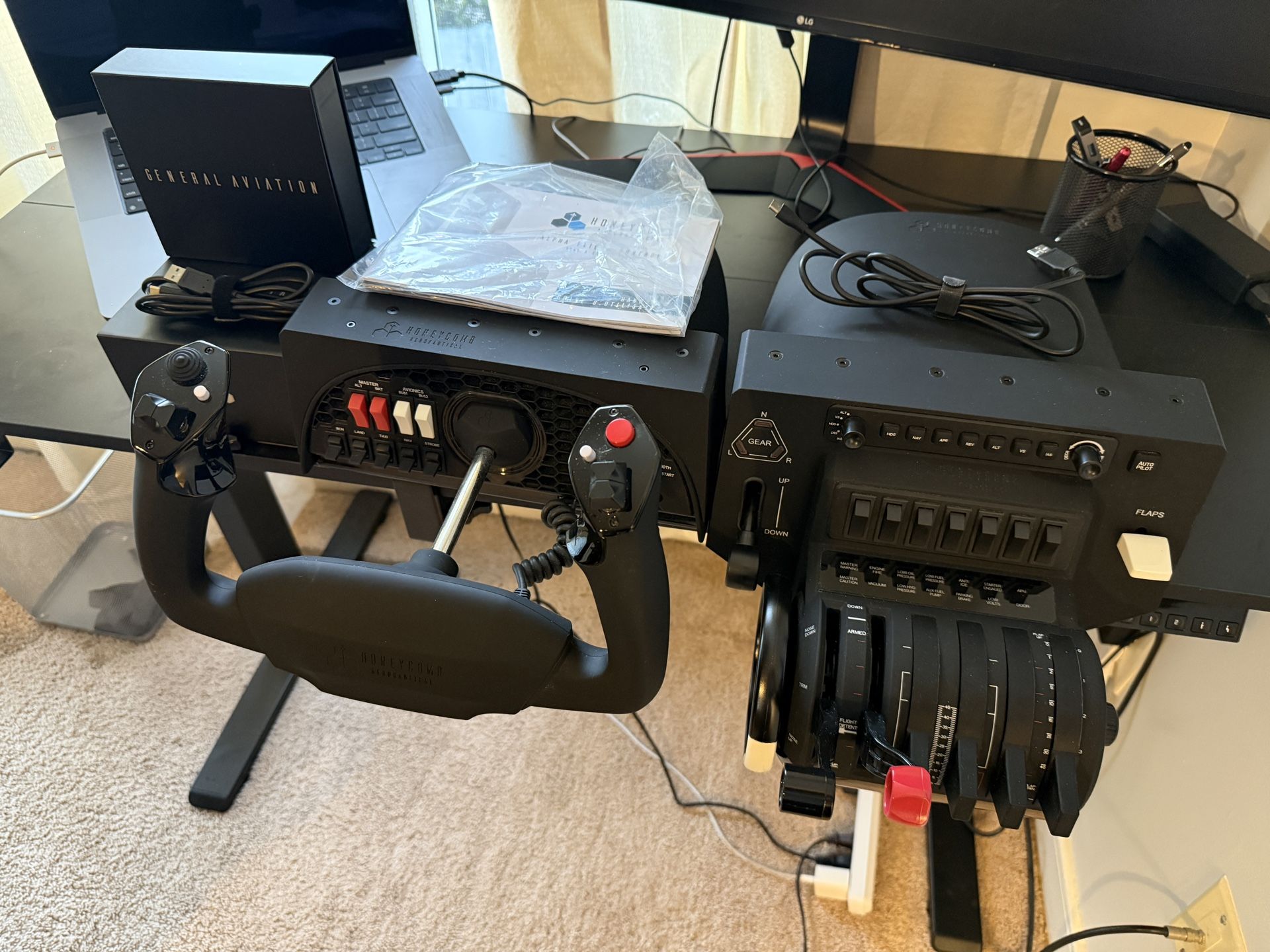 Honeycomb Alpha Flight Controls – Yoke