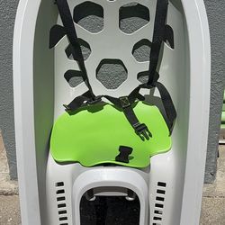 Bell Shell Rear Child Carrier Bicycle Seat Green/Gray 40 lbs Max Harness