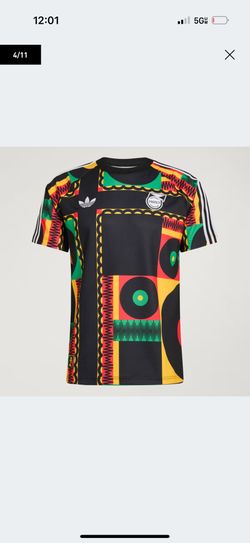 Medium Bob Marley x Adidas Jamaica new soccer jersey limited shirt $40 cash, pick up in Reseda only (Tampa and Vanowen)