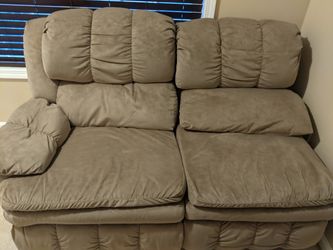 Beige recliner sectional
