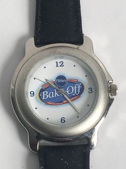 MENS BLACK LEATHER WRIST WATCH NEED NEW BATTERY