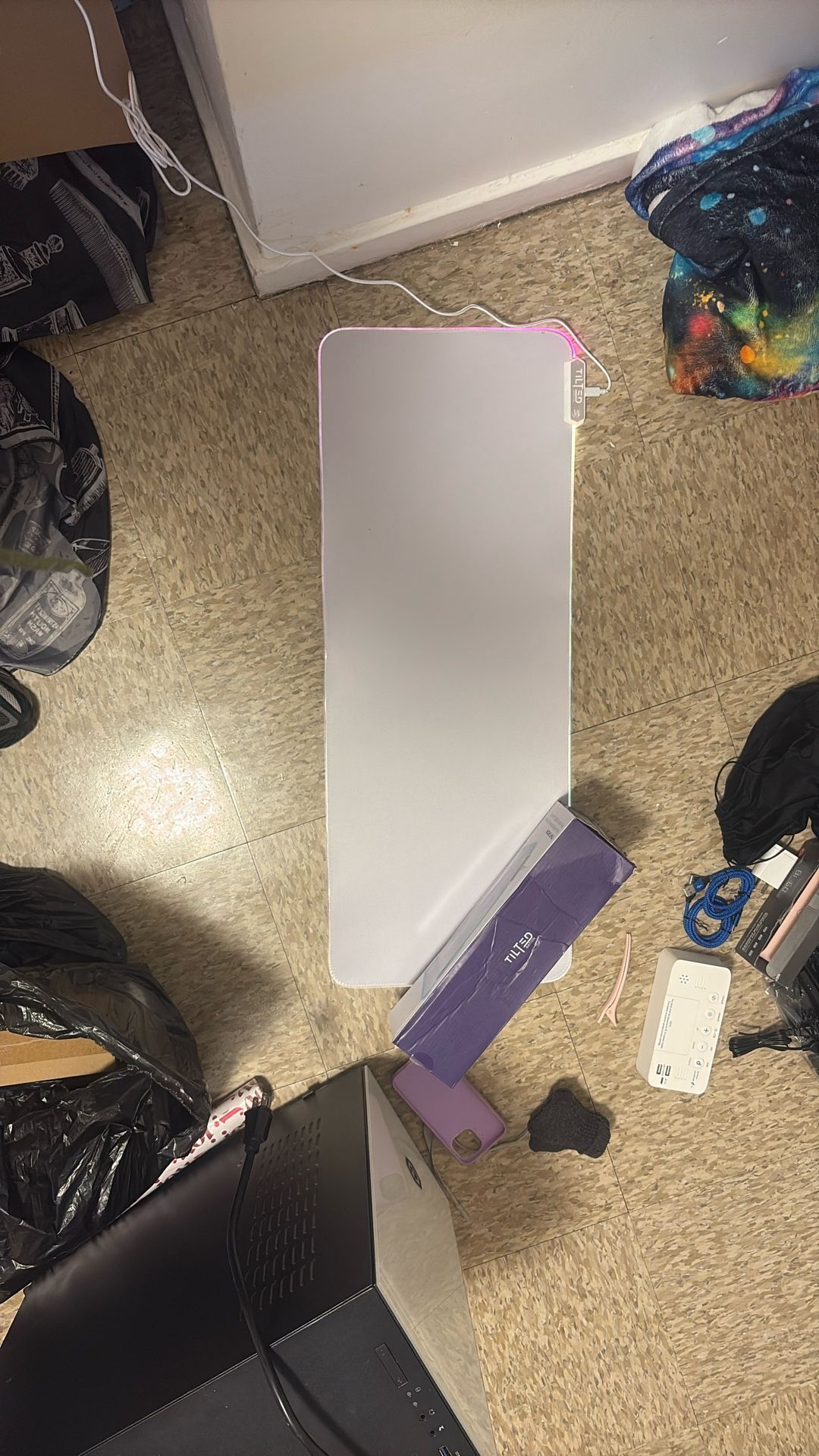 Large Mouse pad with Color changing led Lights