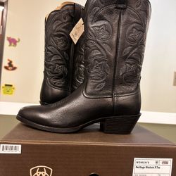 Ariat Wide Black Cowgirl Boots