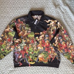 Kith x Marvel Vs Capcom Nelson Fleece Rugby 