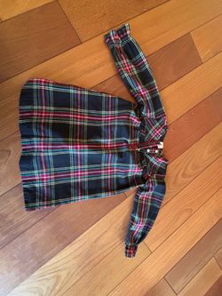 Girl holiday plaid dress from crew cuts size 4