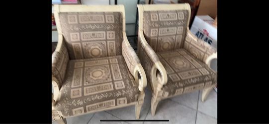 French Empire style armchairs