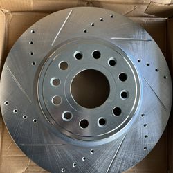Dodge Ram 1500, 19-25 Drill Slot Rotors Ceramic Pads