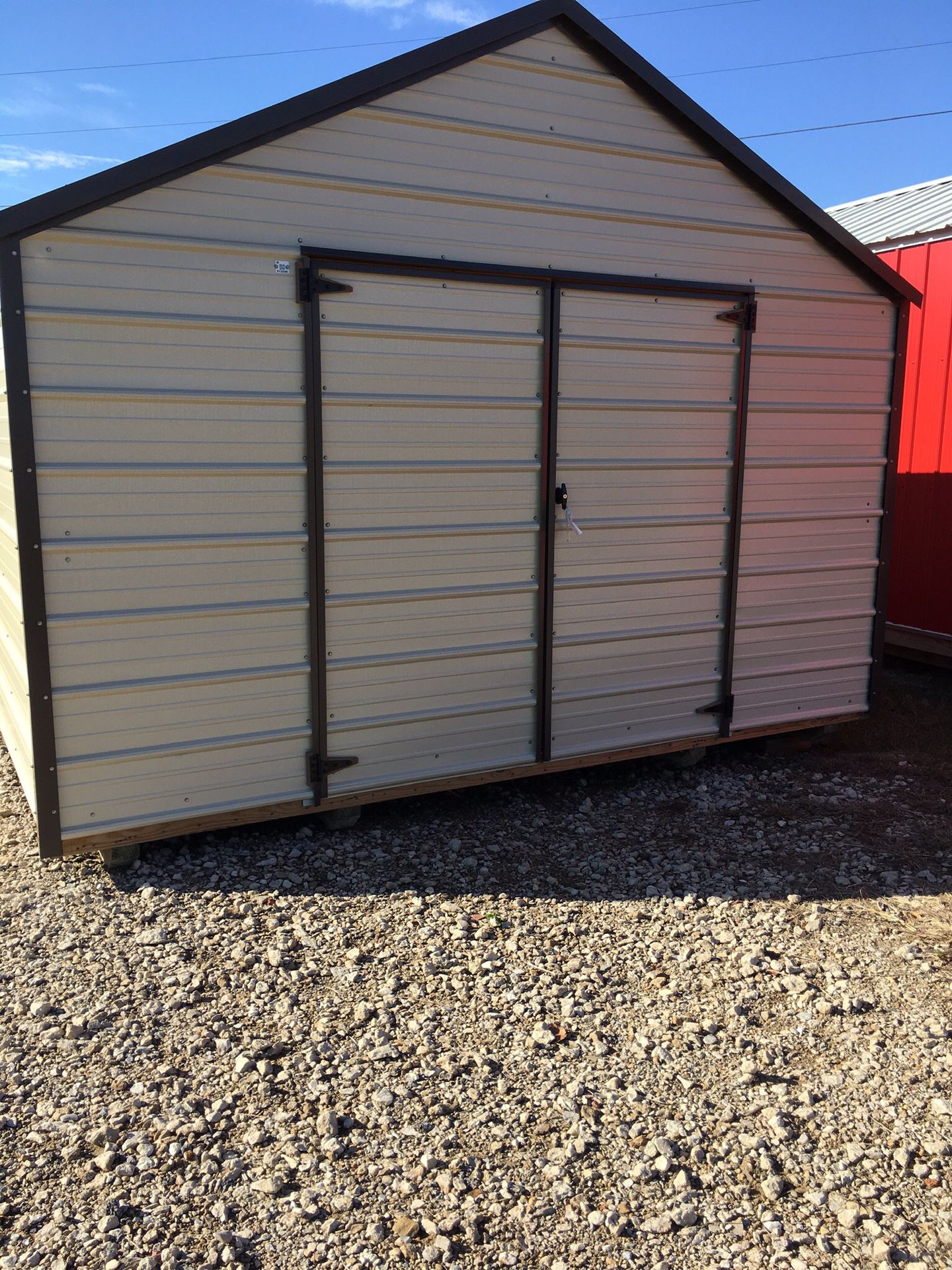 12x24 portable economy metal shed