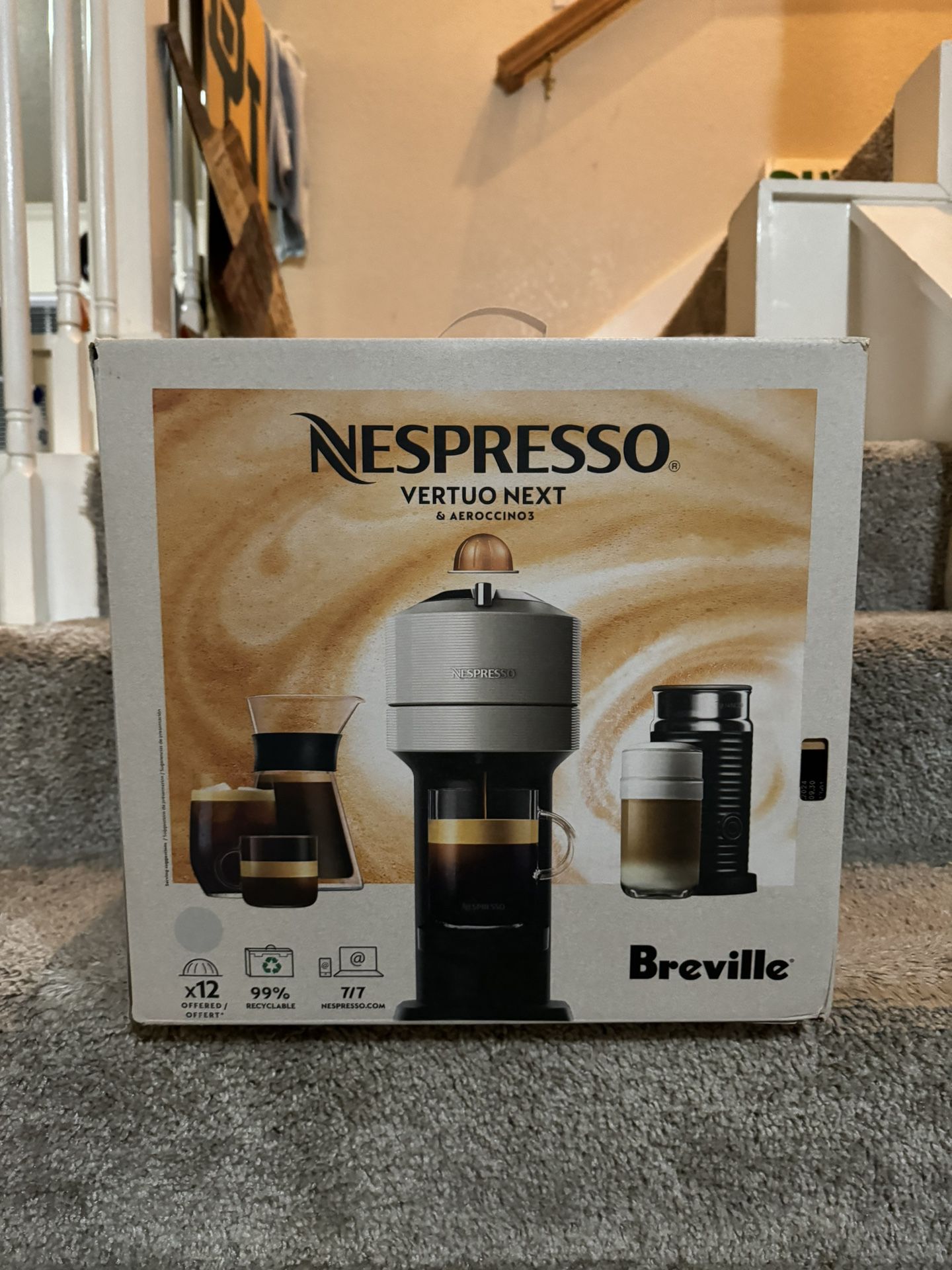 Brand New Nespresso Vertuo Next & Aeroccino3 by Breville