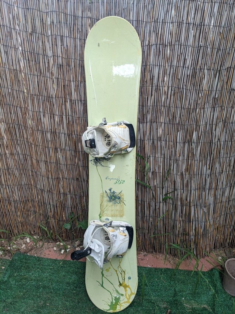 burton 5150 empress snowboard + Empress M Binding Underneath that eagerness for speed sits a Dragonfly 600G Core reinforced with Multizone EGD Used 5150 EMPRESS Womens Board/Bindings