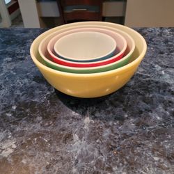 Pyrex mixing bowls from grandma's house