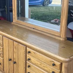 Oak Wood Dresser .
