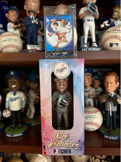 DODGERS ONE PIECE PROMO LUFFY CARD AND BOBBLEHEAD COMBO