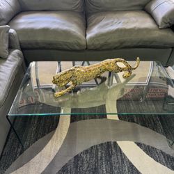TEMPERED GLASS clear COFFEE TABLE 