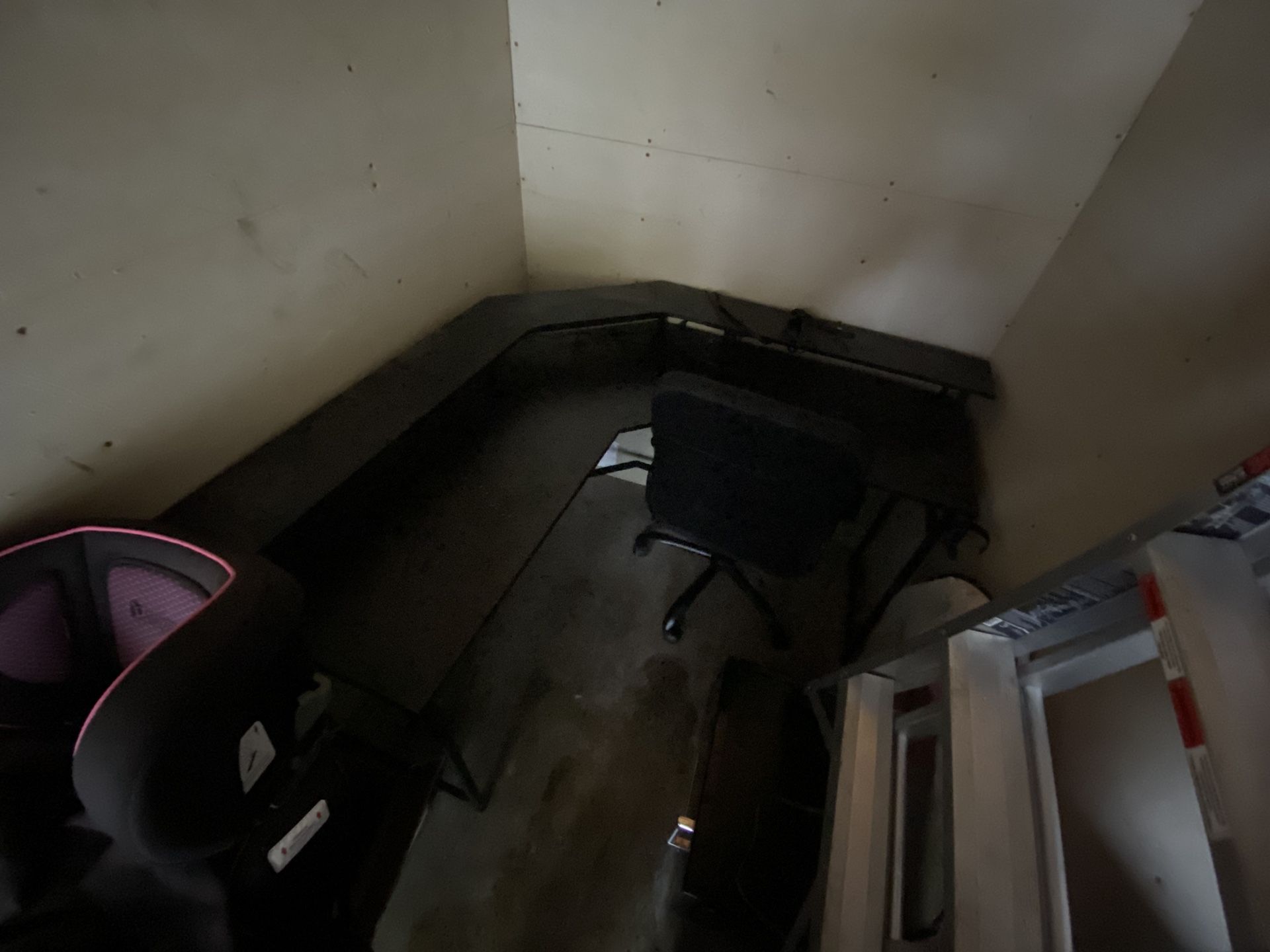 Wooden Desk & Rolling Chair