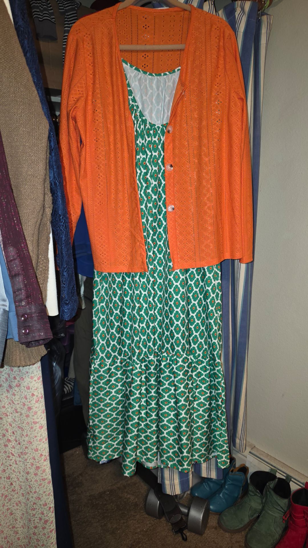 Beautiful summer dress with jacket. Large