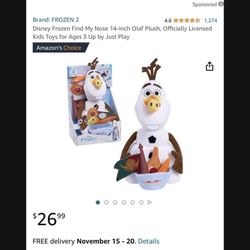 New Olaf Plush 